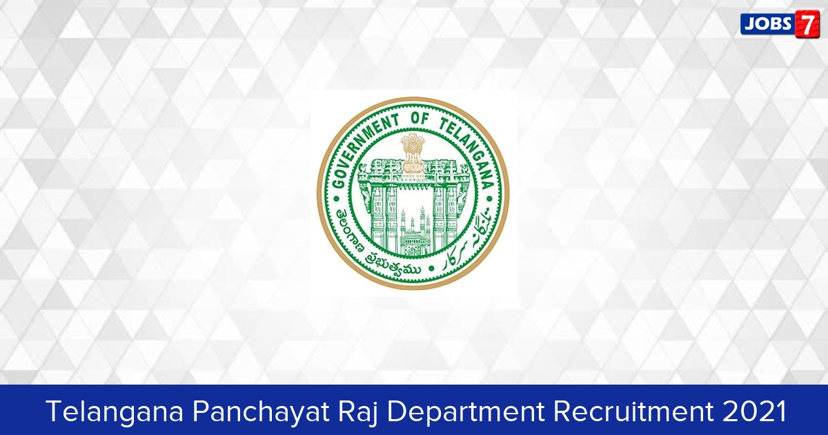 Telangana Panchayat Raj Department Recruitment 2024:  Jobs in Telangana Panchayat Raj Department | Apply @ epanchayat.telangana.gov.in