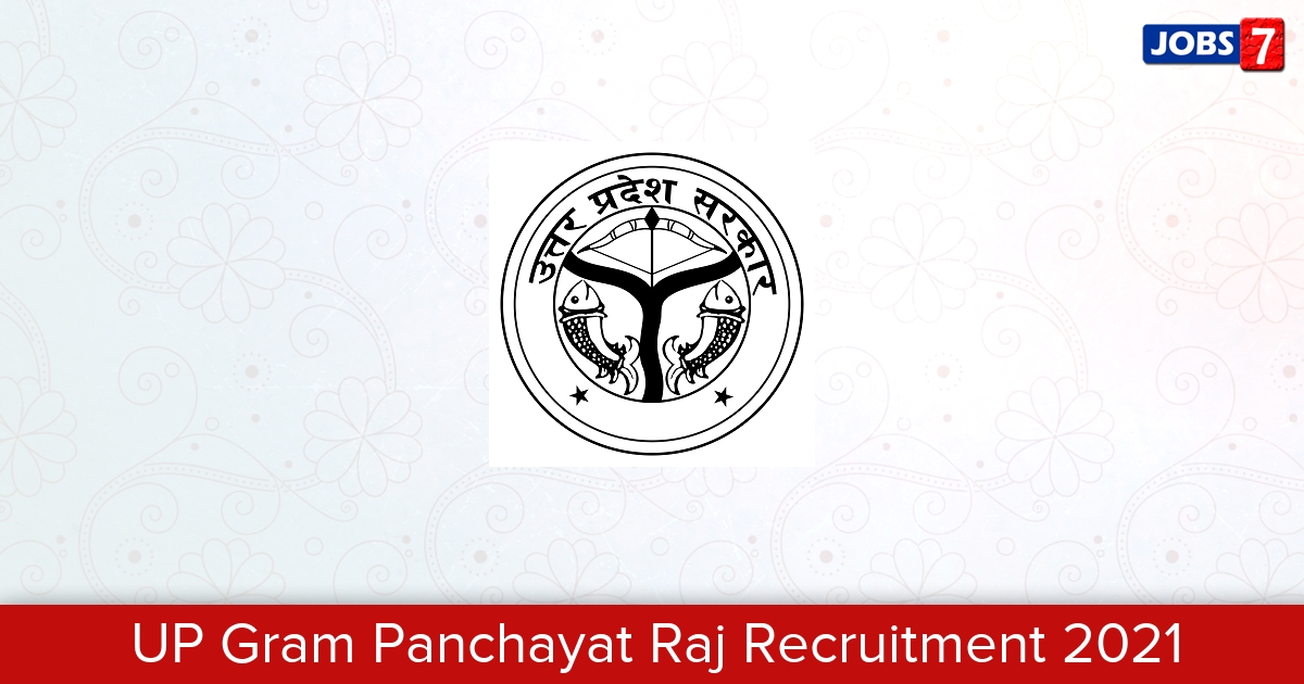 UP Gram Panchayat Raj Recruitment 2024:  Jobs in UP Gram Panchayat Raj | Apply @ panchayatiraj.up.nic.in